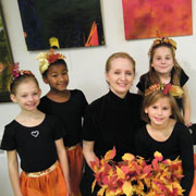 Maria Calegari and students