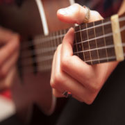 Ukulele players at Arts on the Lake